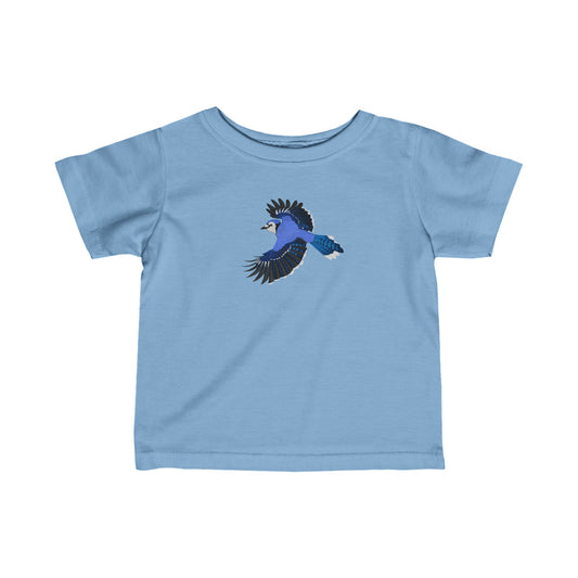 Blue Jay Birdwatcher Bird Baby & Toddler Fine Jersey T-Shirt
