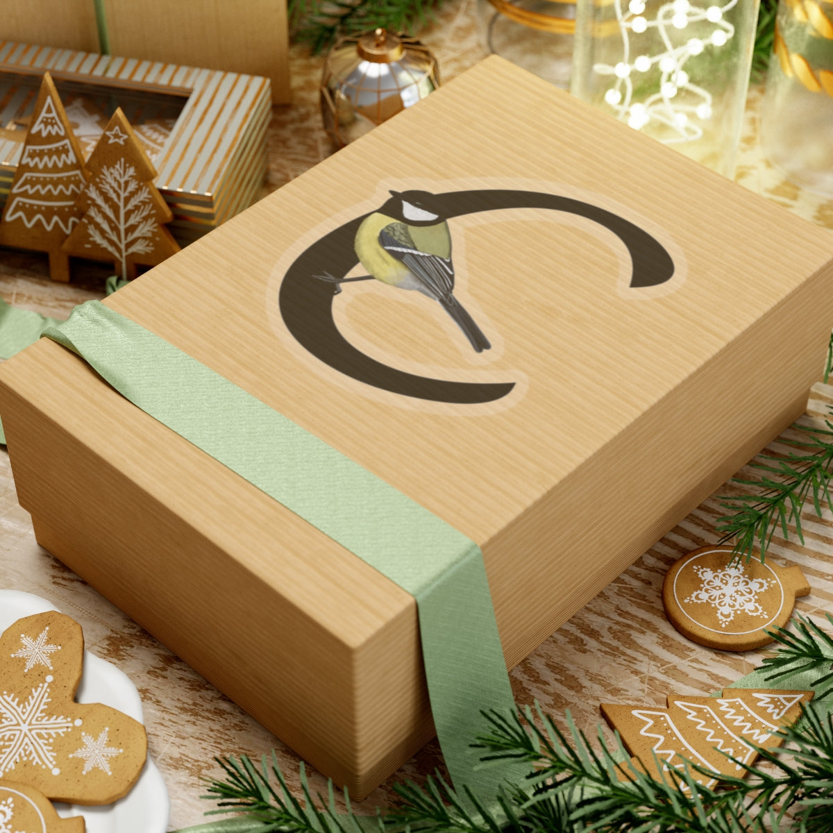 Chickadee Letter C Bird Kiss-Cut Sticker – Home & Living, Paper products