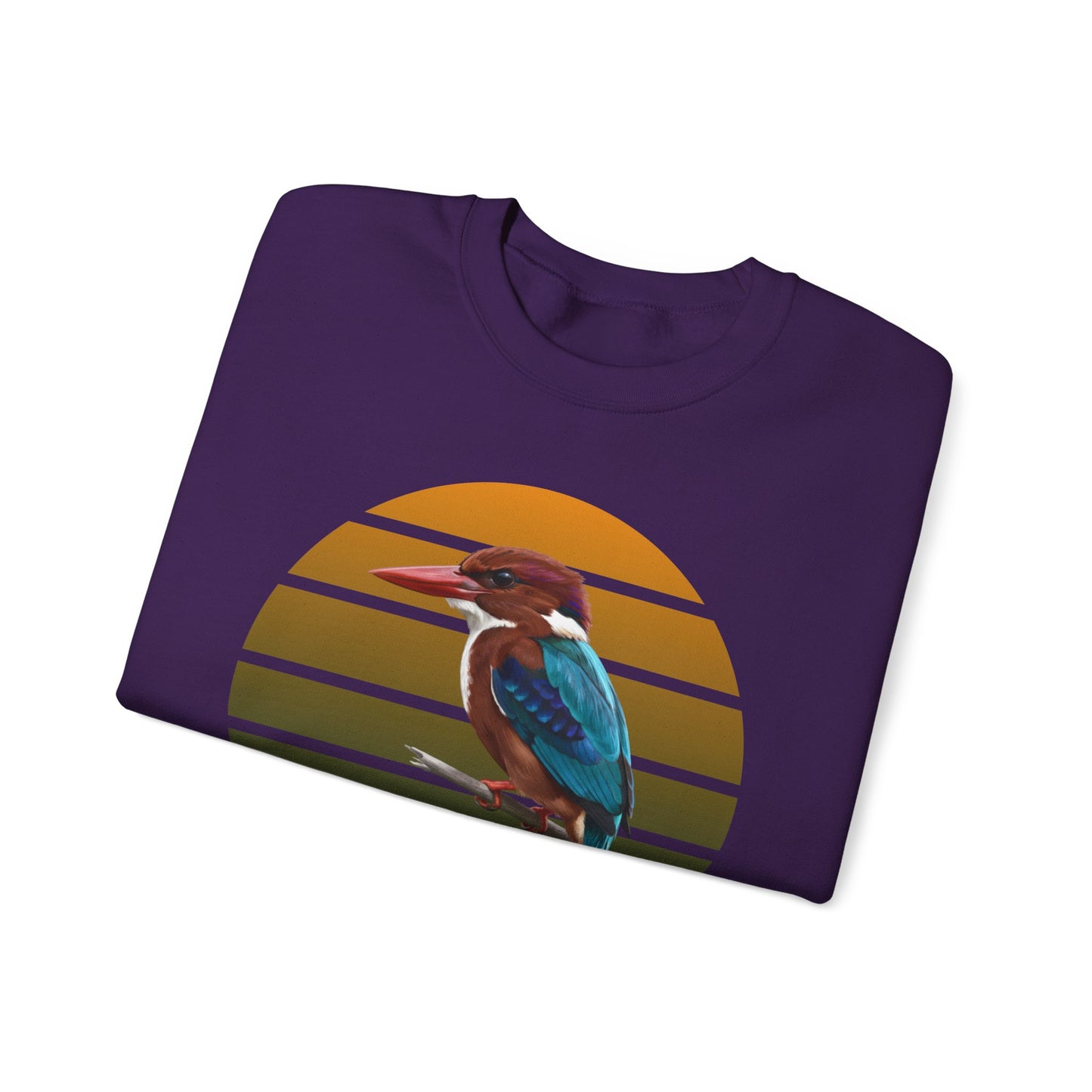 White-Throated Kingfisher Sweatshirt | Bird Watcher Crewneck | Unisex Songbird Gift for Bird Lovers