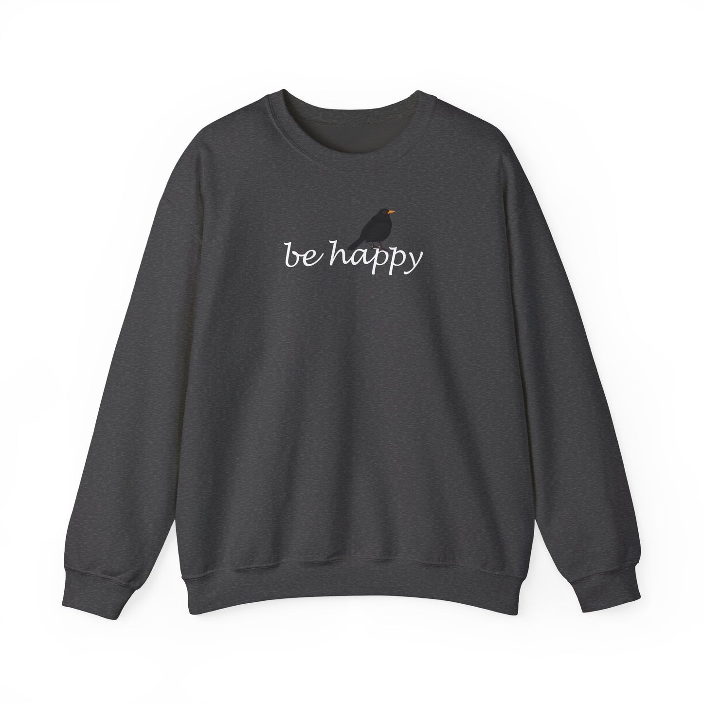 Amsel Be Happy Vogel Sweatshirt für Vogelbeobachter