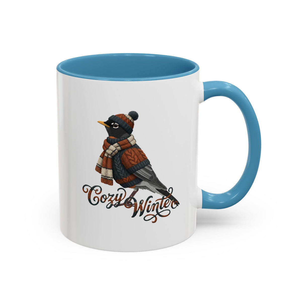 American Robin Ceramic Bird Coffee Mug – Custom Gift for Watchers – 11oz,