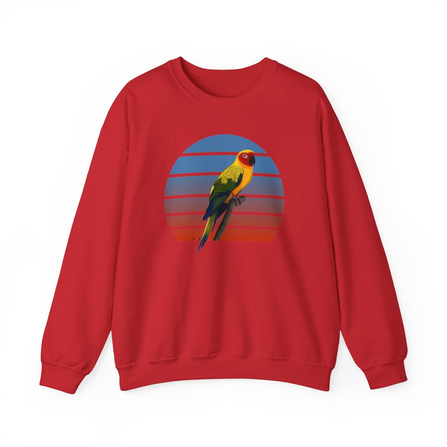 Sun Conure Birdlover Ornithologist Bird Sweatshirt – Crew neck,