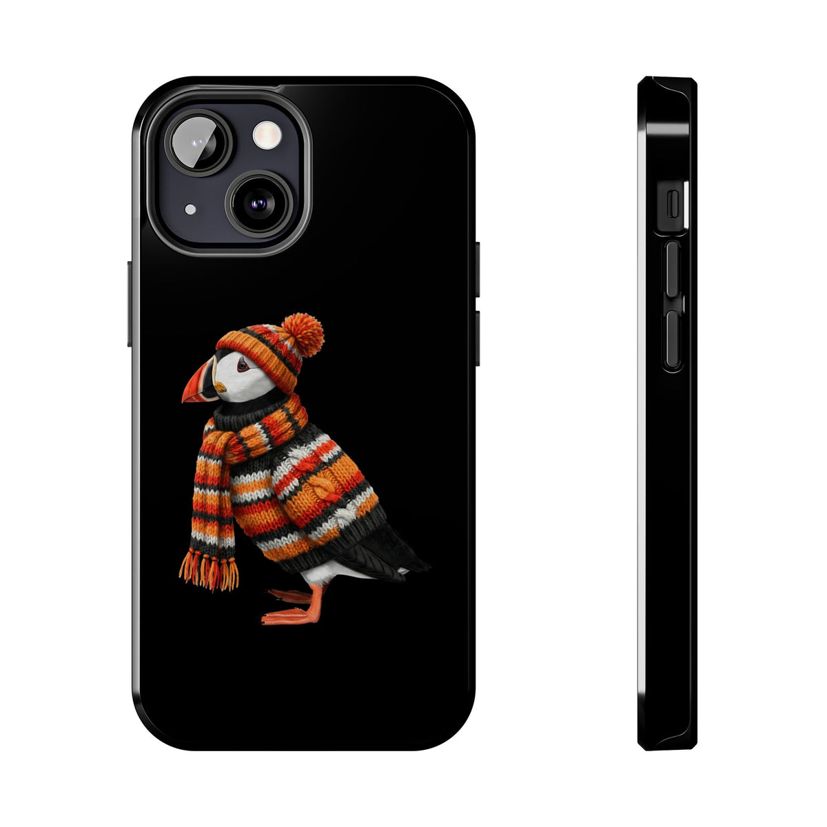 Puffin Dual-Layer iPhone Case with Bird Art – The Perfect Gift for Ornithologists & Lovers – Phone