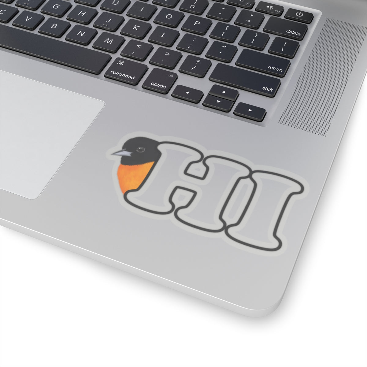 Baltimore Oriole Hi Bird Kiss-Cut Sticker