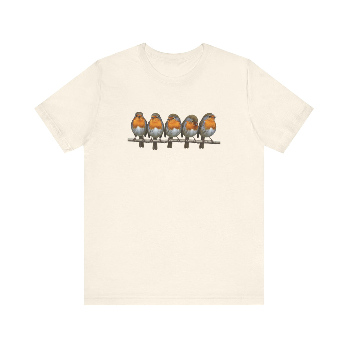 Rotkehlchen Vogel T-Shirt – bird graphic tee und watching gear Stil
