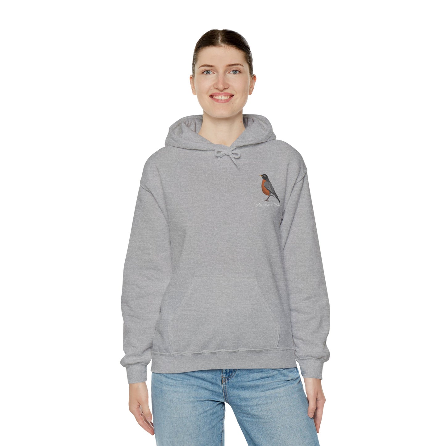 American Robin Birding Birdwatching Bird Hoodie