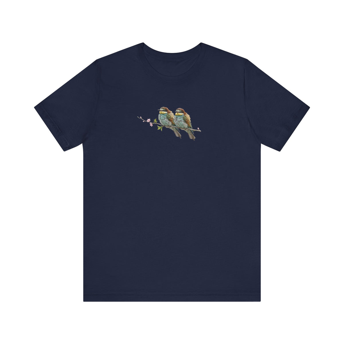 Bee-Eater Fledgling T-Shirt | Spring Blossoms Unisex Graphic Tee for Bird Watchers