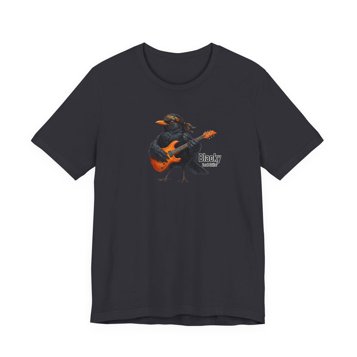 Blacky die Amsel (Lead Guitar) – Offizielles Gartenvögel Premium T-Shirt – band tshirt,