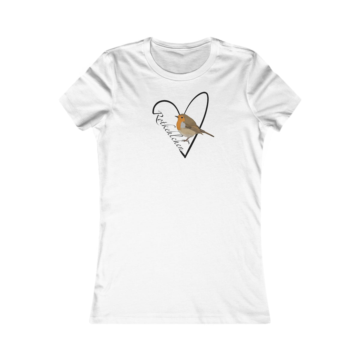 Rotkehlchen Frauen T-Shirt – Bird Graphic Tee, Watching