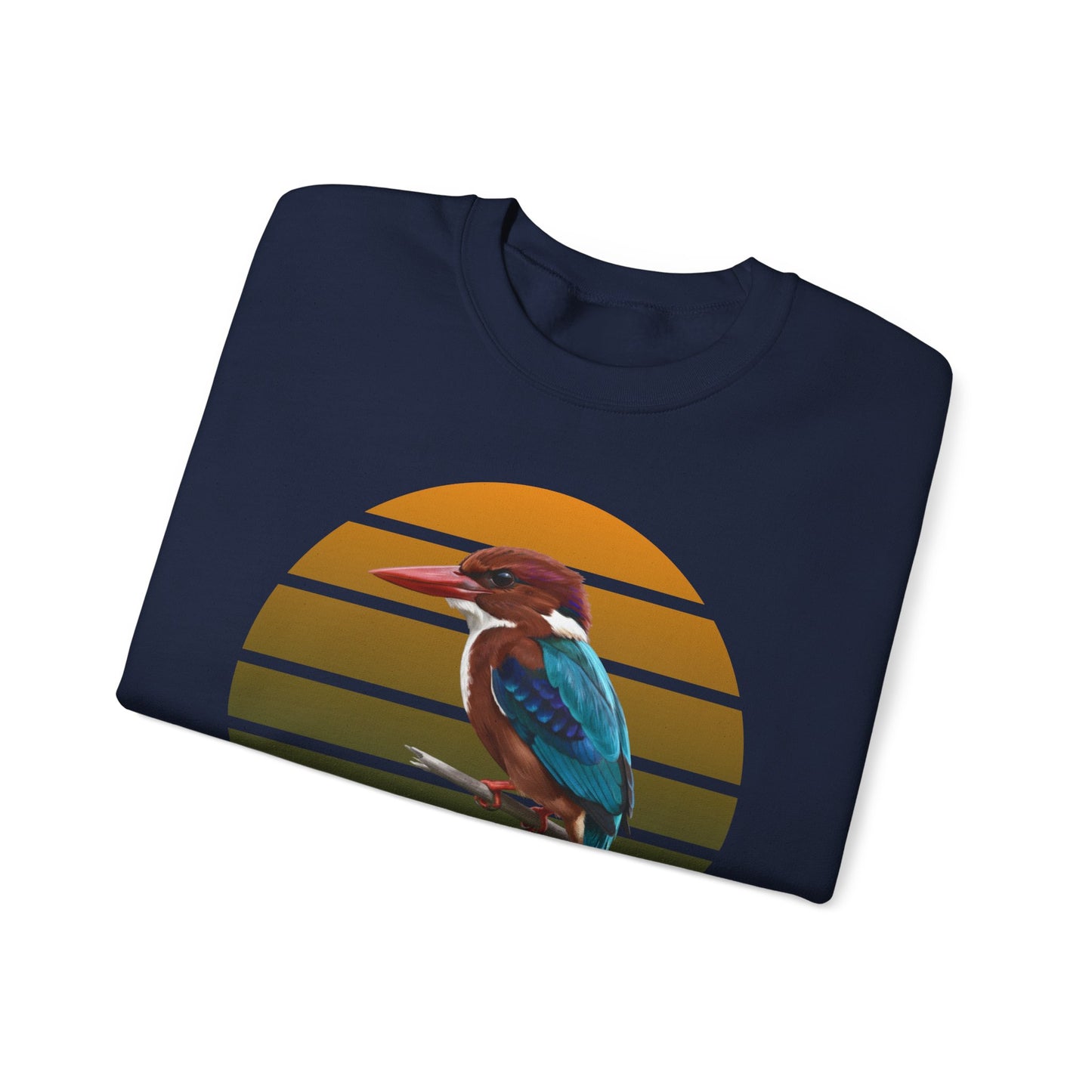 White-Throated Kingfisher Sweatshirt | Bird Watcher Crewneck | Unisex Songbird Gift for Bird Lovers