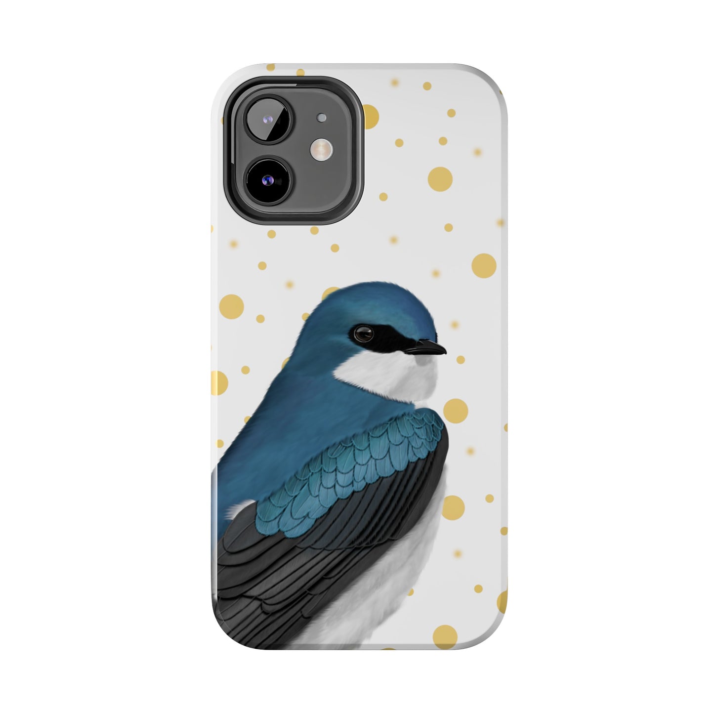 Tree Swallow Bird Art Tough Phone Case White