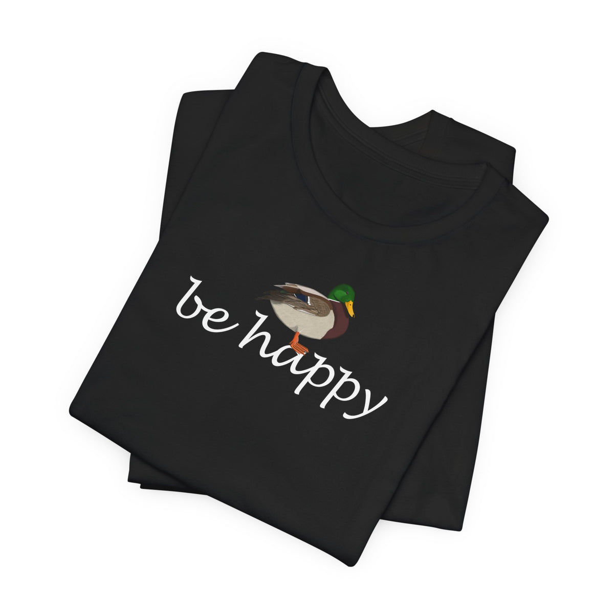 Ente Be Happy Vogel T-Shirt für Vogelfreunde
