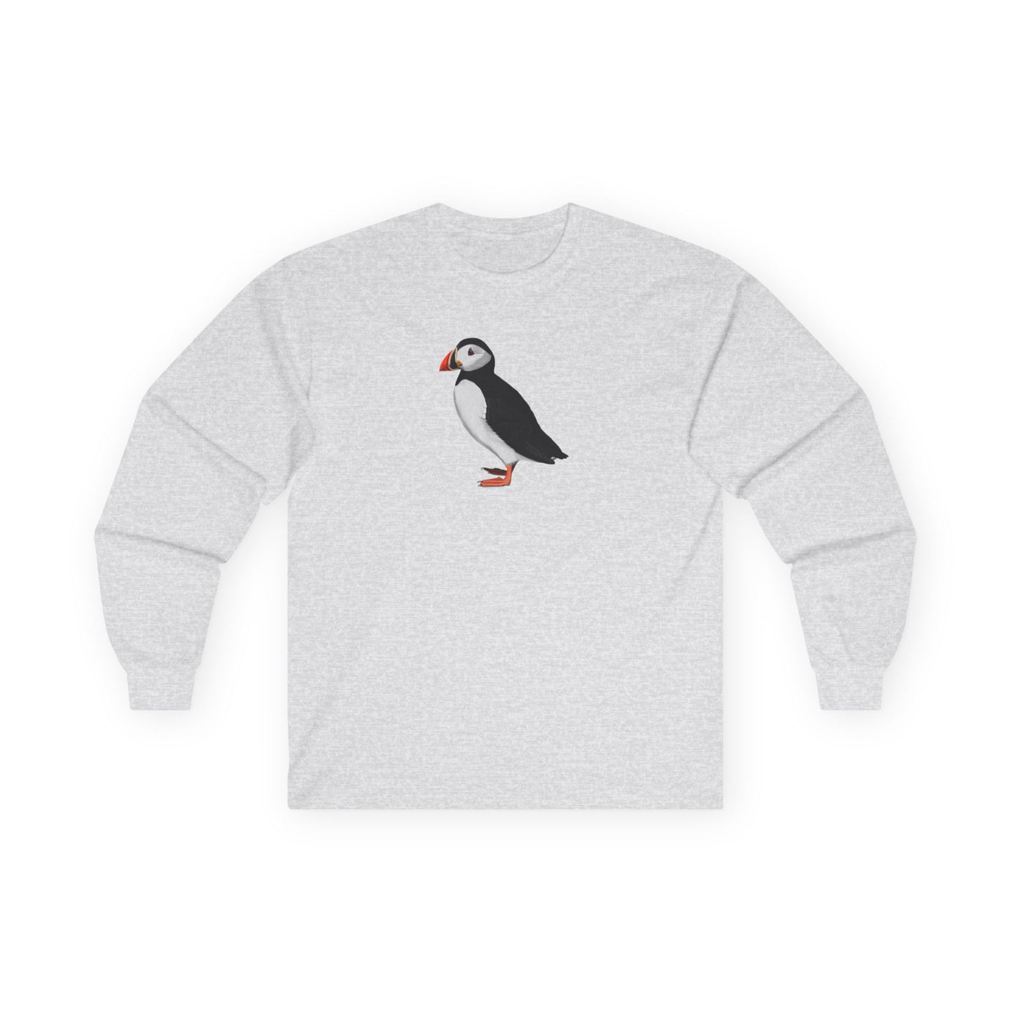 Puffin Birding & Birdwatching Bird Cotton Long Sleeve T-Shirt