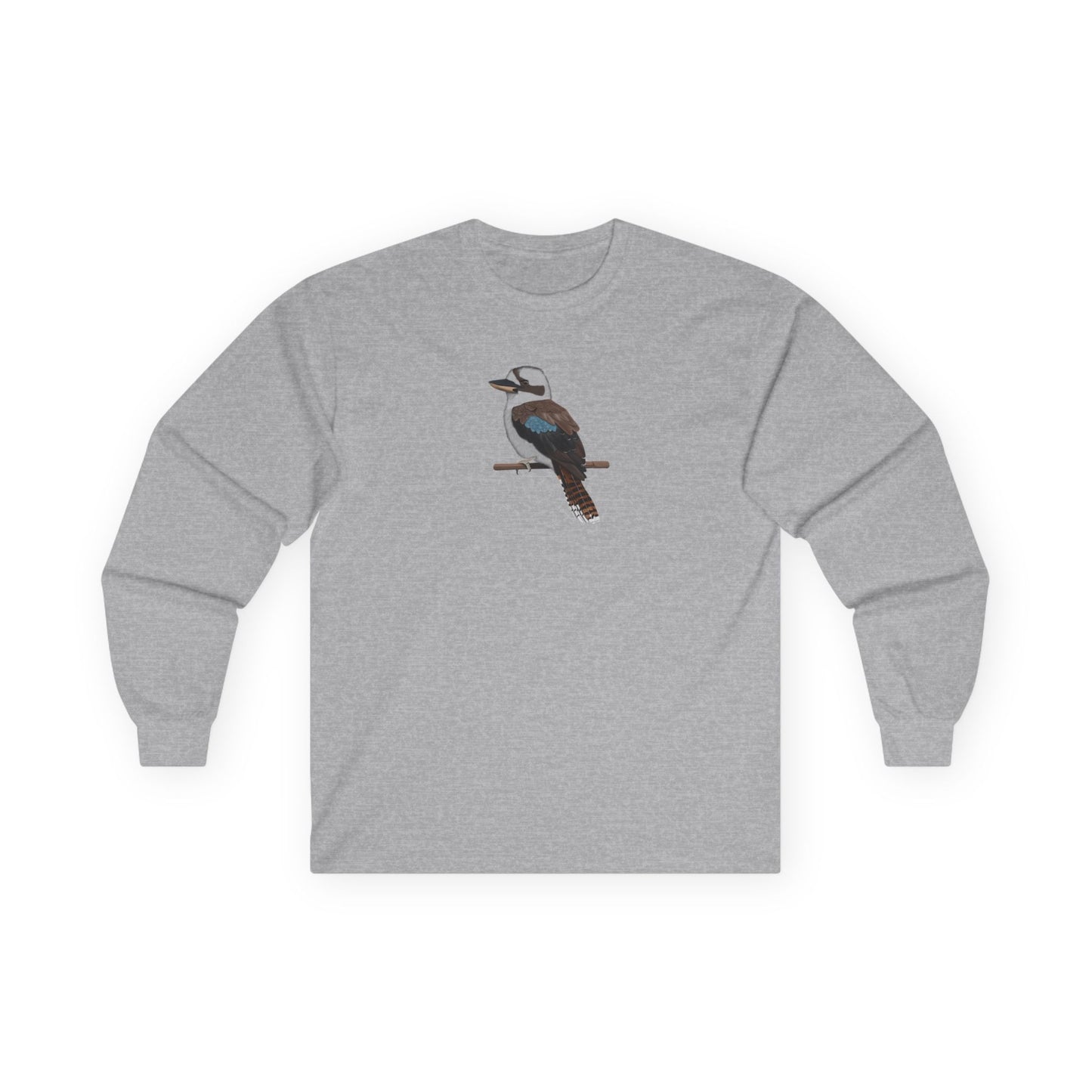 Kookaburra Birding & Birdwatching Bird Cotton Long Sleeve T-Shirt