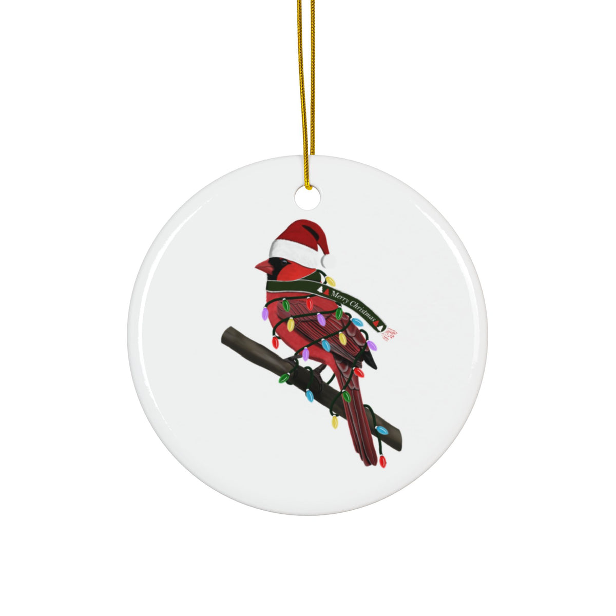 Cardinal Ornaments – bird ornament, ceramic