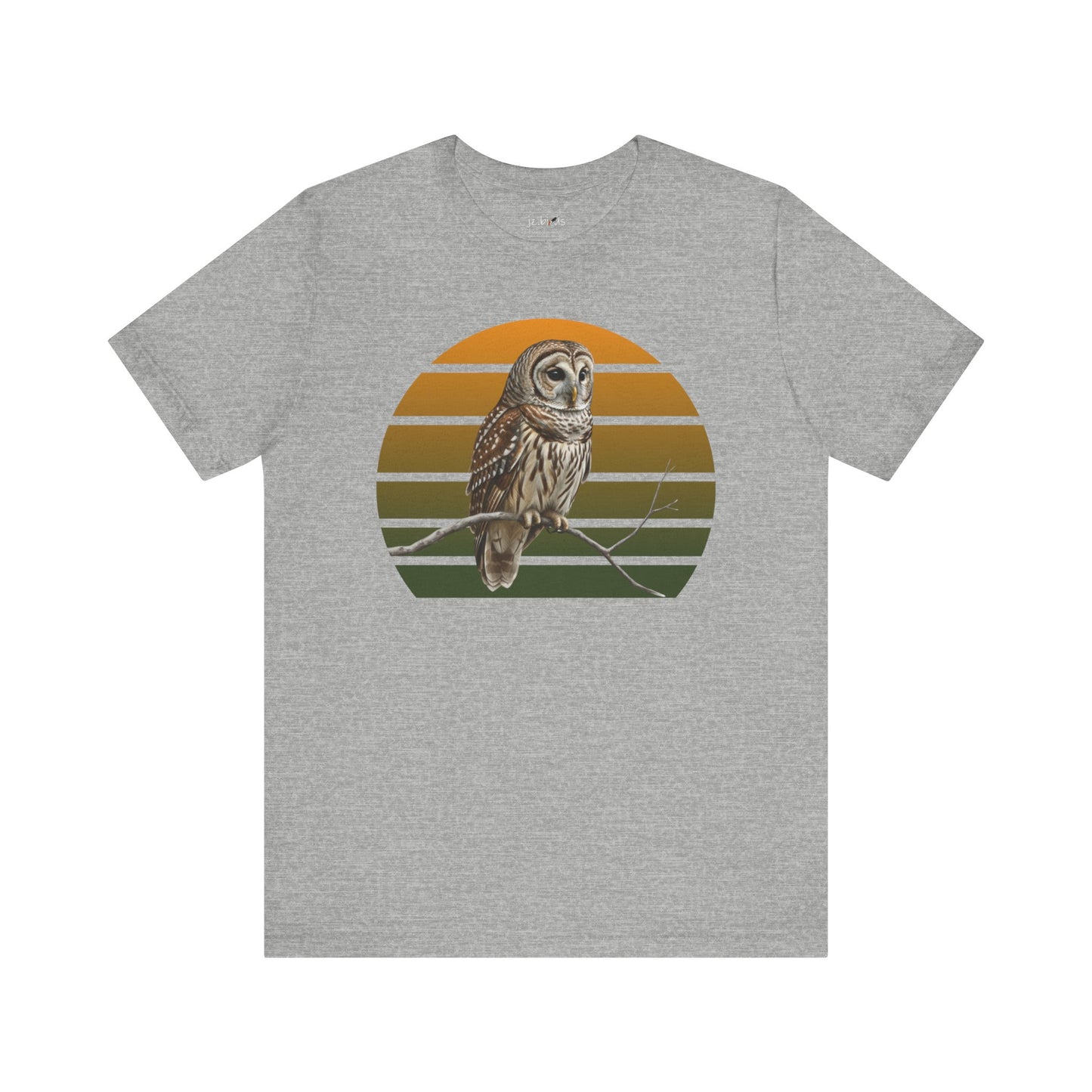 Barred Owl T-Shirt | Unisex Retail Fit Bird Lover Tee | Wildlife Birder Gift