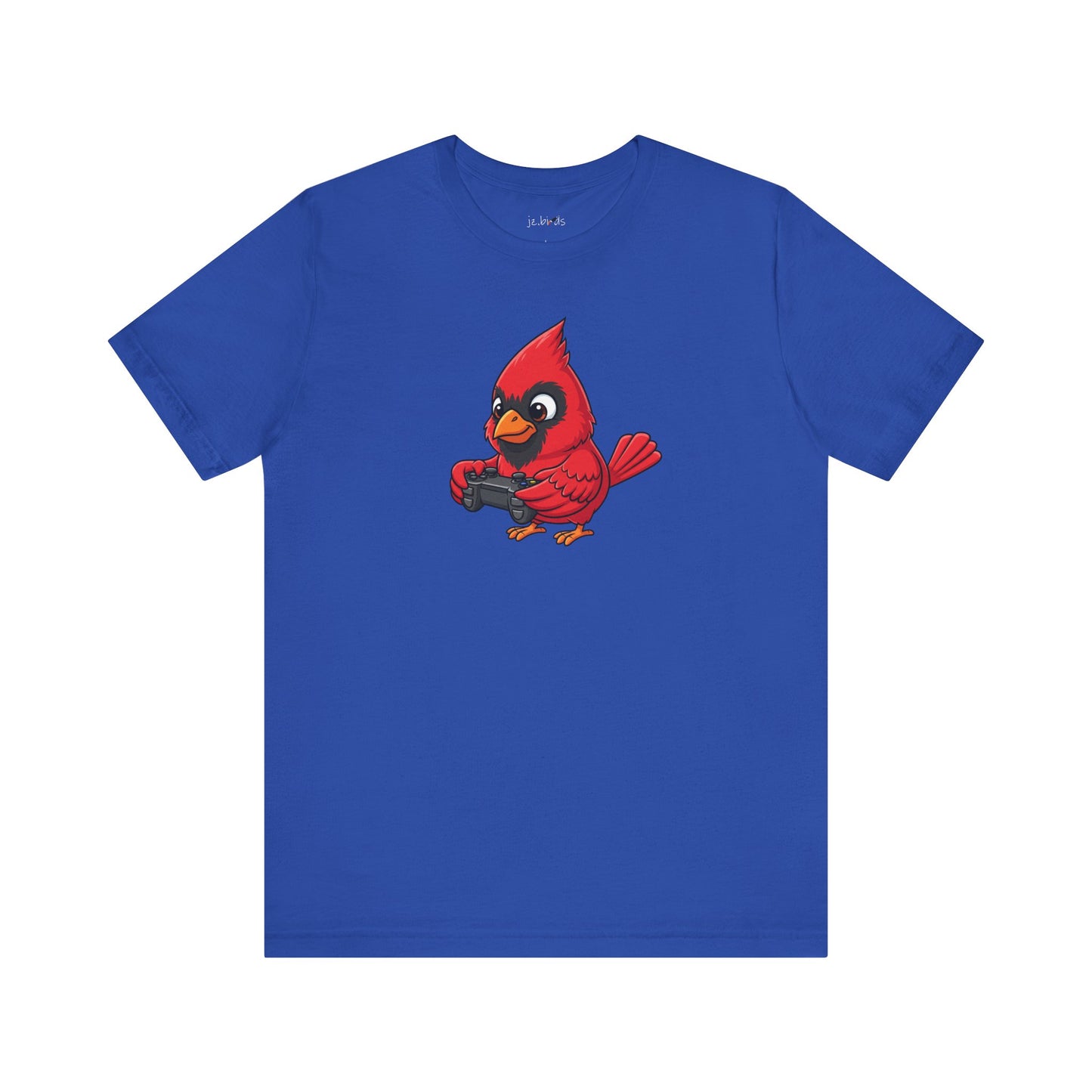 Cardinal Playing Video Games Funny Gamer and Bird Lover T-Shirt