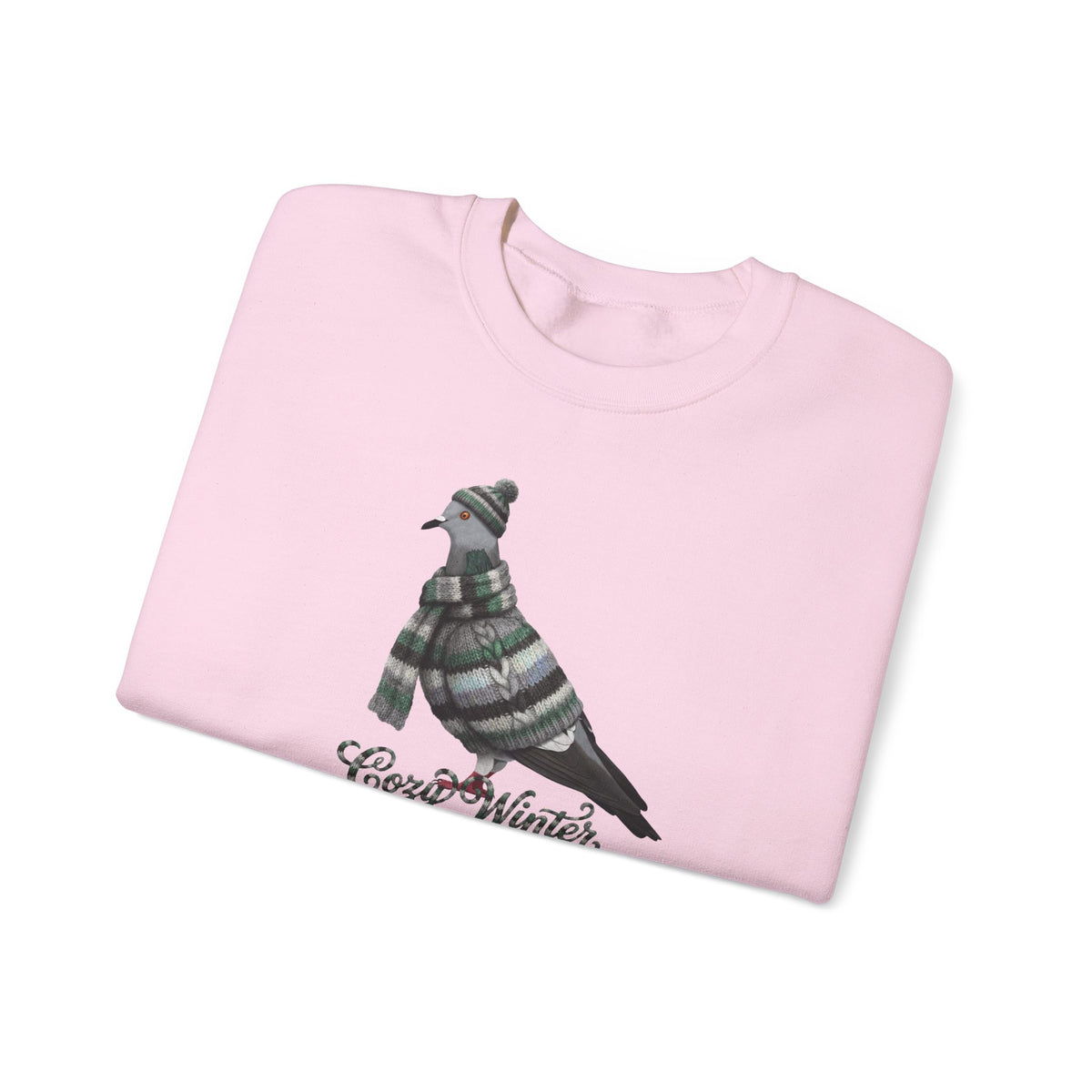 Pigeon Cozy Winter Sweatshirt | Bird Watcher Crewneck | Unisex Songbirds Wearing Knit Gift for Bird Lovers