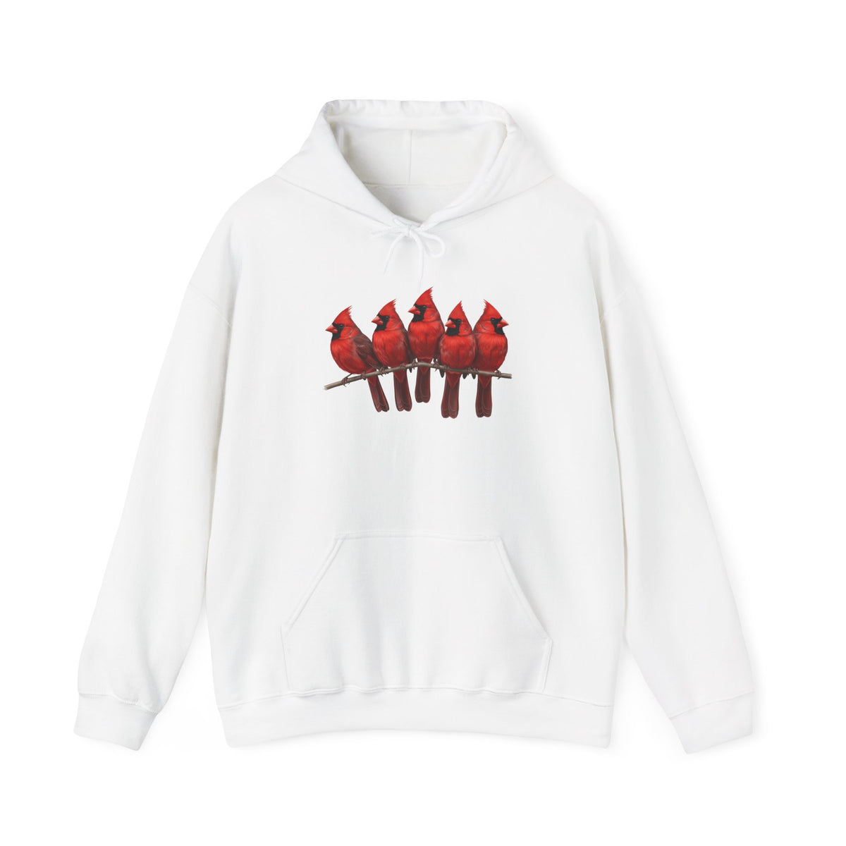 Rotkardinal Hoodie - Kapuzenpullover – artistic apparel und casual outerwear Stil