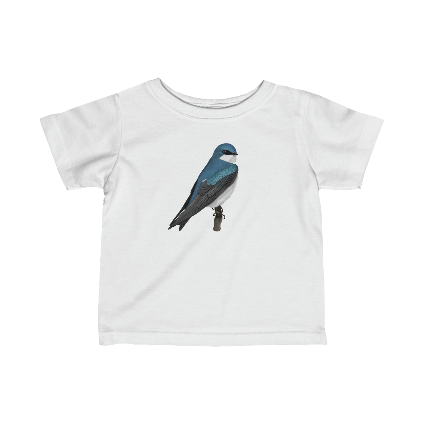 Tree Swallow Bird Baby & Toddler Fine Jersey Tee - jz.birds