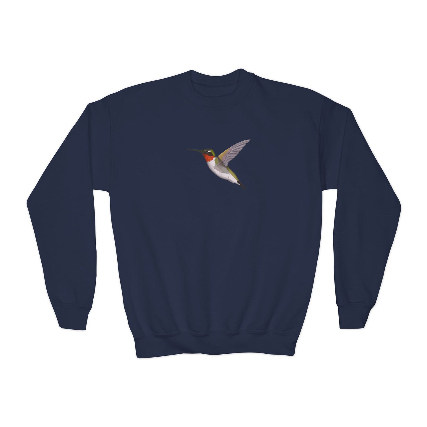 Hummingbird Bird Birdwatching Youth Crewneck Sweatshirt
