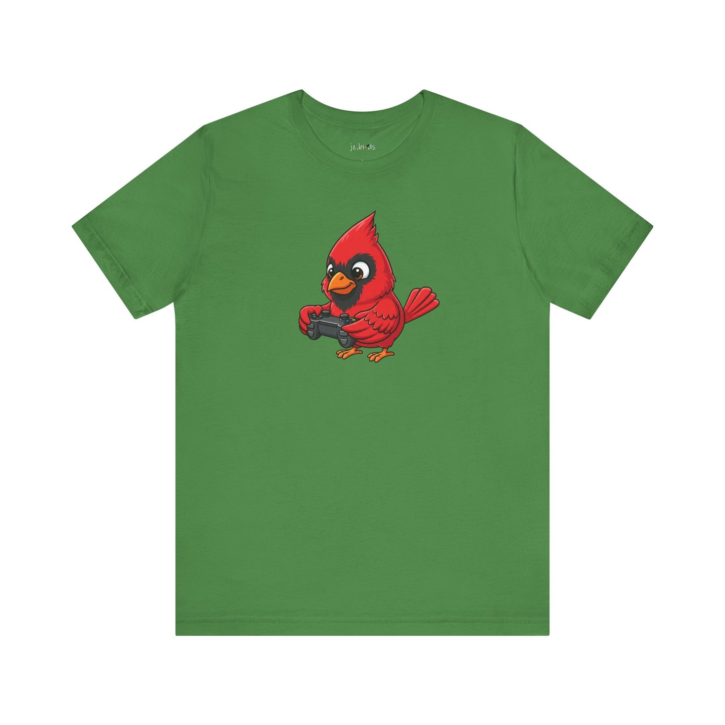 Cardinal Playing Video Games Funny Gamer and Bird Lover T-Shirt