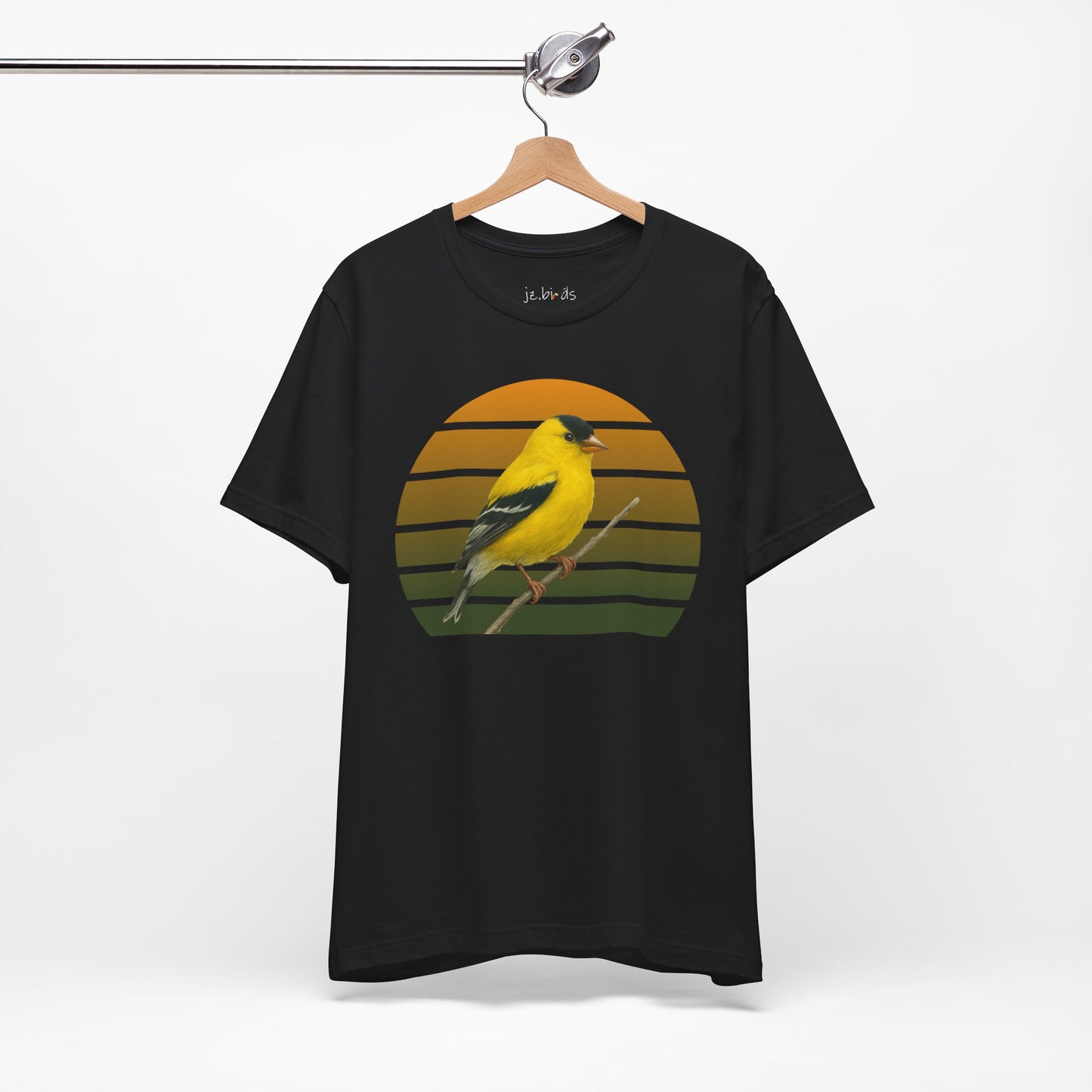 American Goldfinch T-Shirt | Unisex Retail Fit Bird Lover Tee | Wildlife Birder Gift