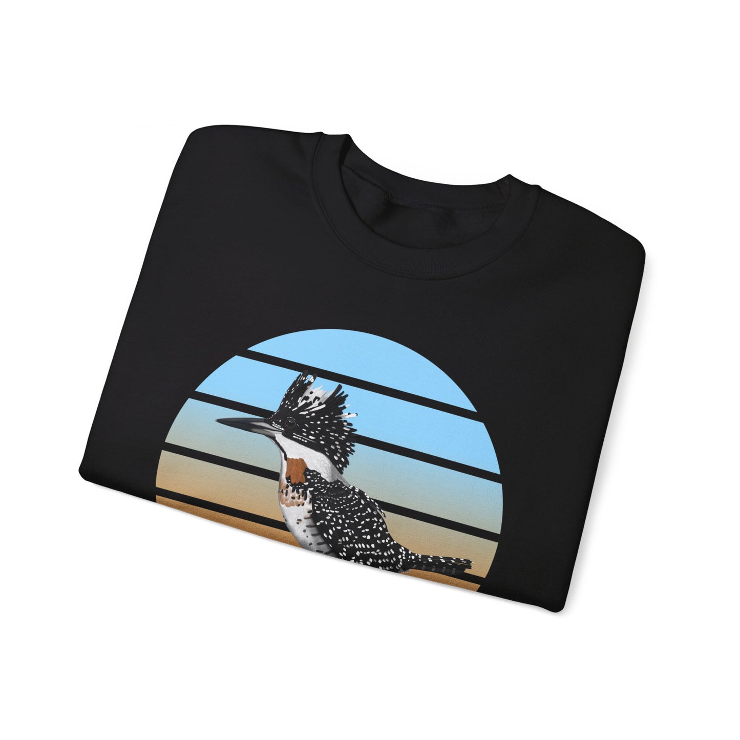 Crested Kingfisher Birdlover Ornithologist Bird Sweatshirt