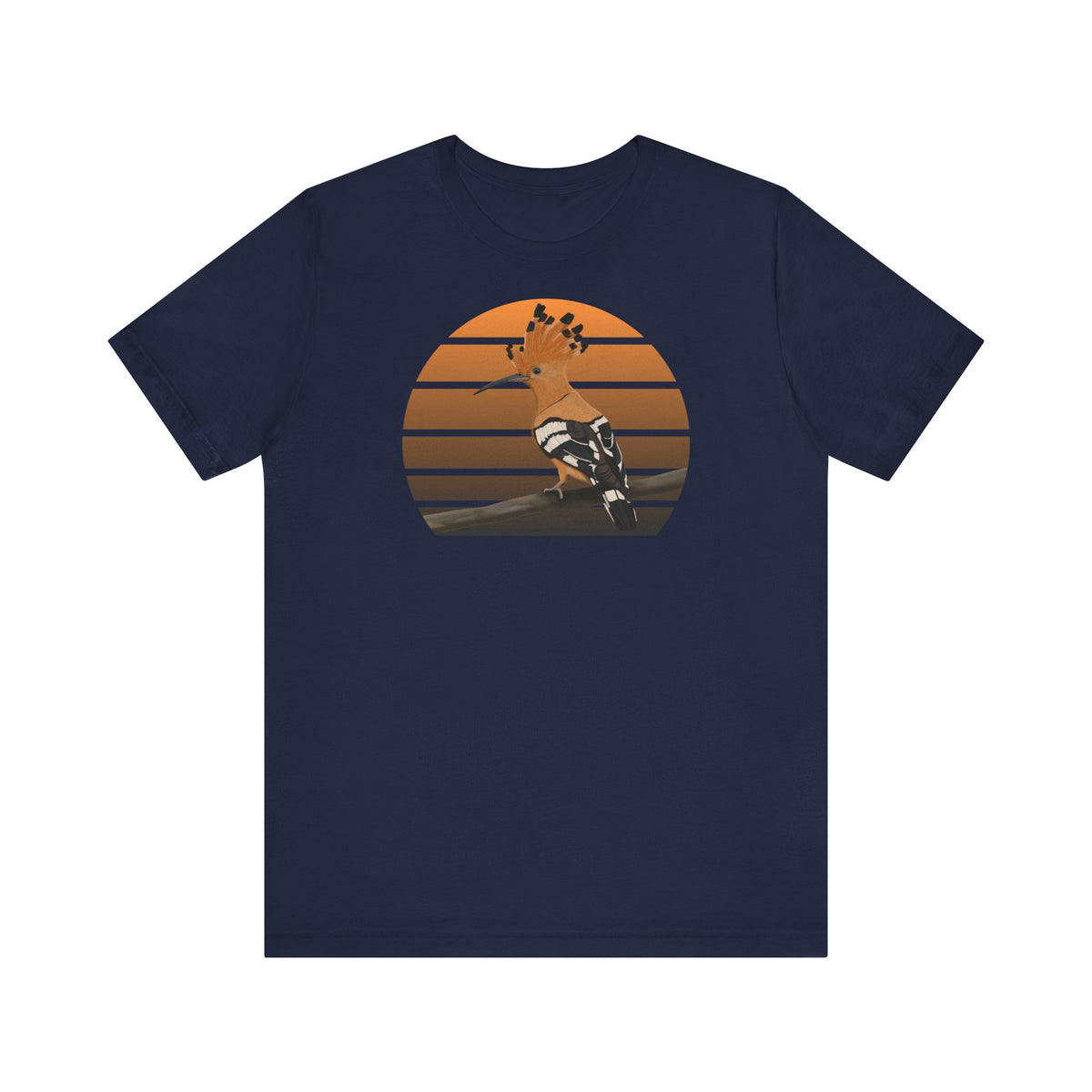 Wiedehopf Vogel T-Shirt in Black