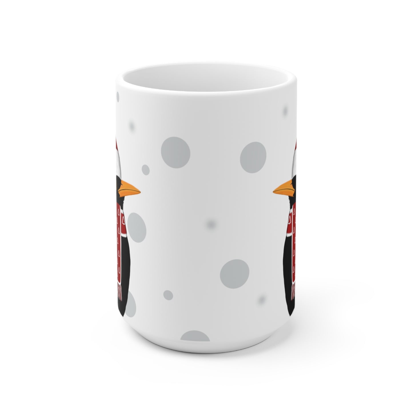 Amsel als Weihnachtsmann Vogel Tasse