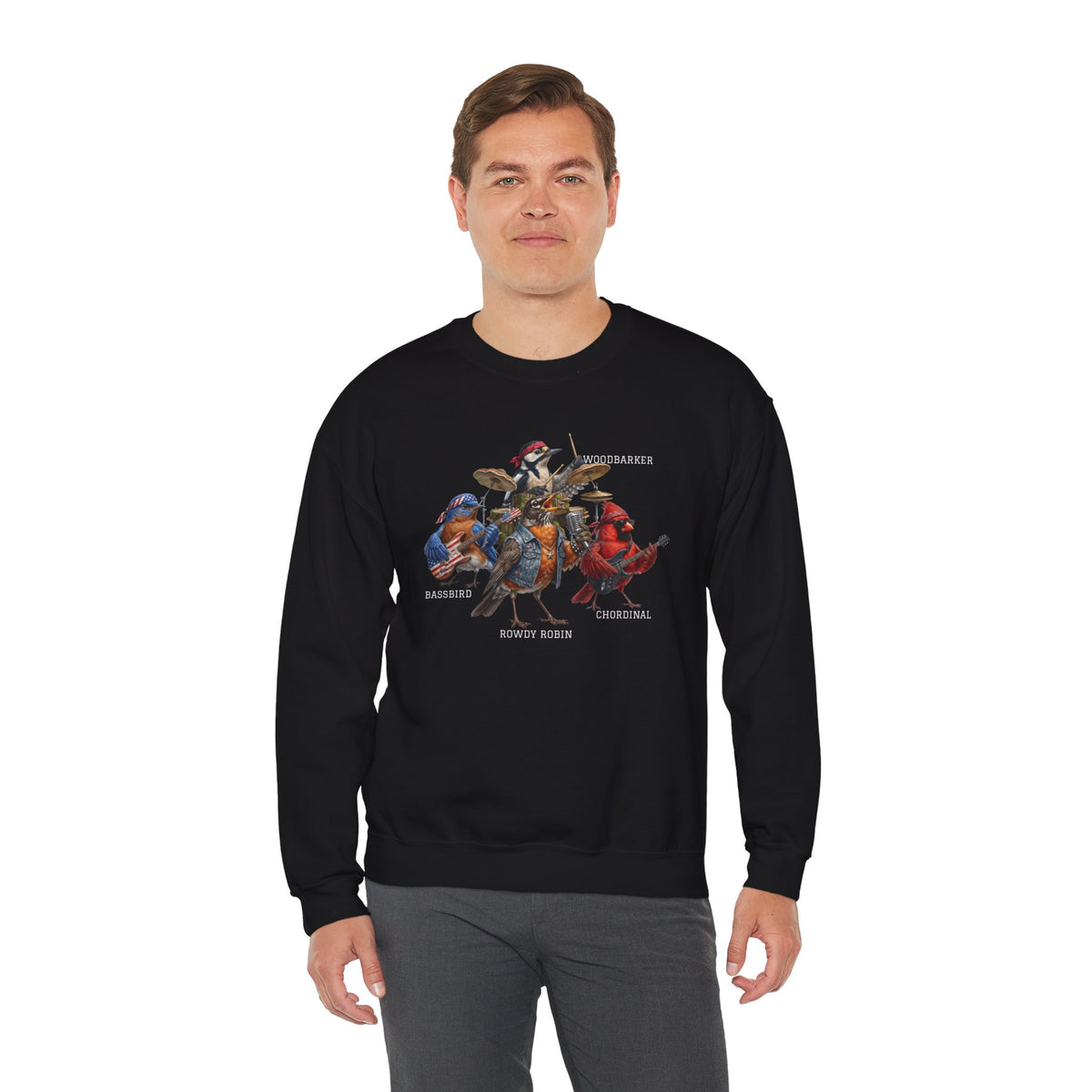 The Backyard Birds Great Migration Tour Sweatshirt – Double Sided with Dates on Back – Funny Rock Band Merch Gift – Animal Lover