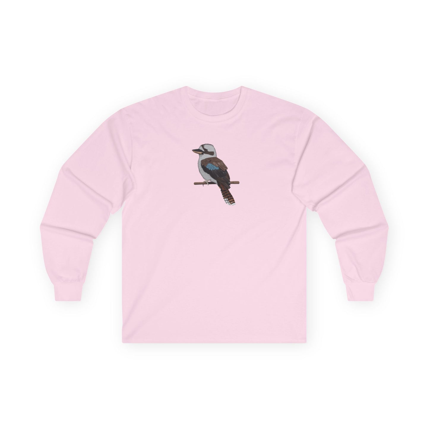 Kookaburra Birding & Birdwatching Bird Cotton Long Sleeve T-Shirt