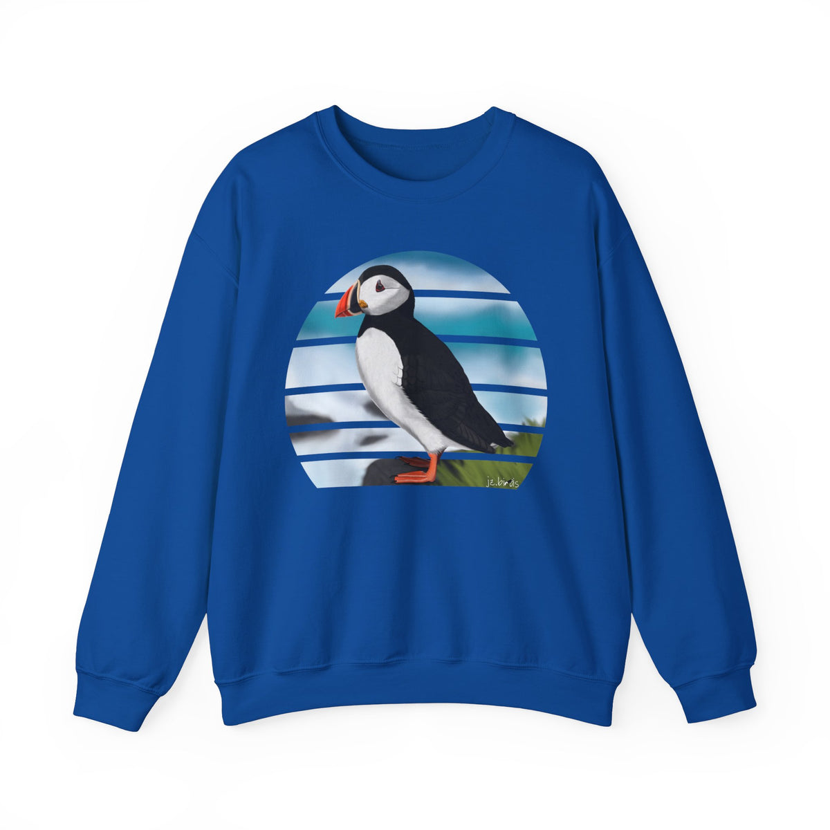 Puffin Birdlover Ornithologist Bird Sweatshirt – Crew neck,