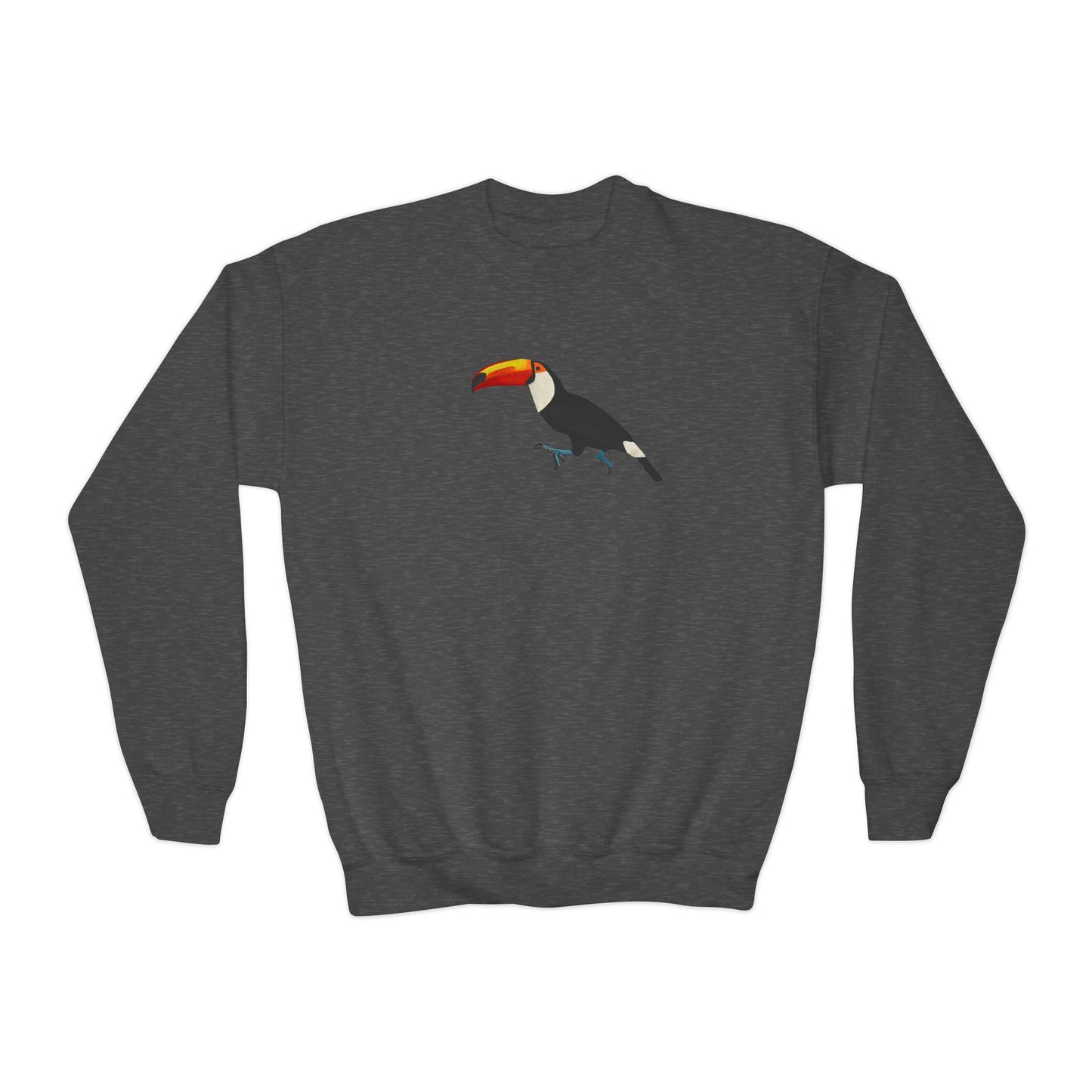 Toucan Bird Birdwatching Youth Crewneck Sweatshirt