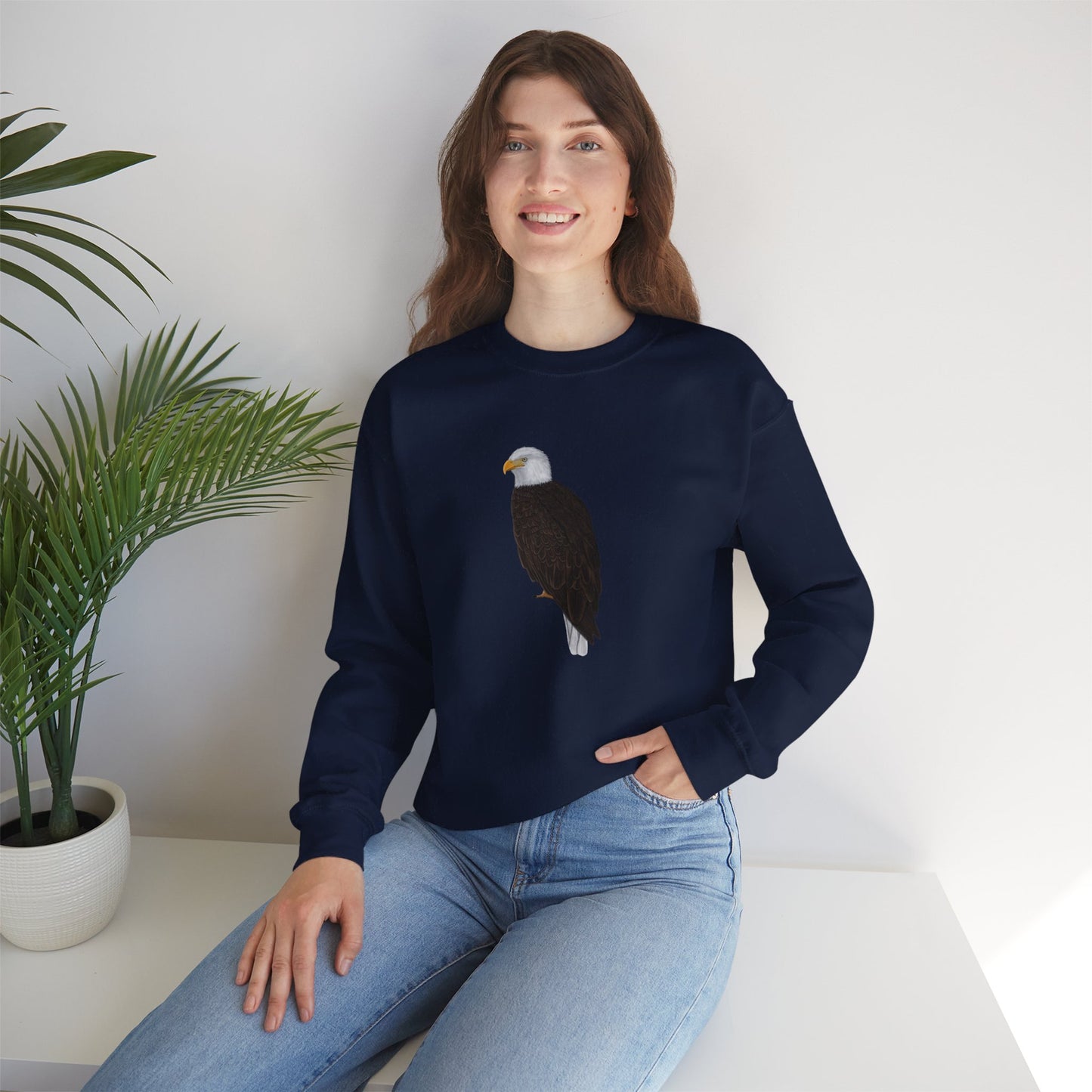 Bald Eagle Bird Watcher Biologist Crewneck Sweatshirt