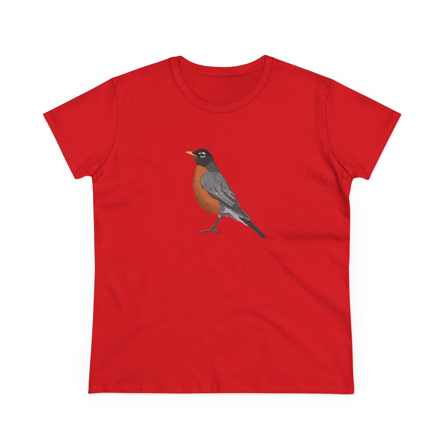 American Robin Bird Design for Birdwatchers and Bird Lovers Women's T-Shirt
