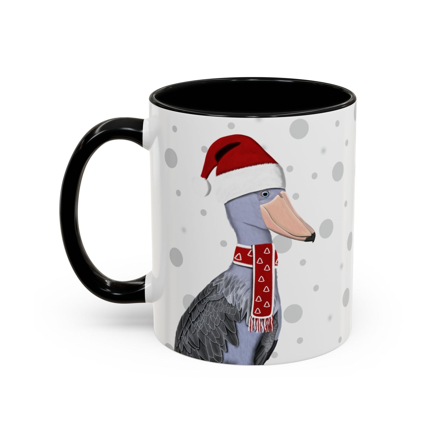 ハシビロコウのクリスマスバードコーヒーマグ