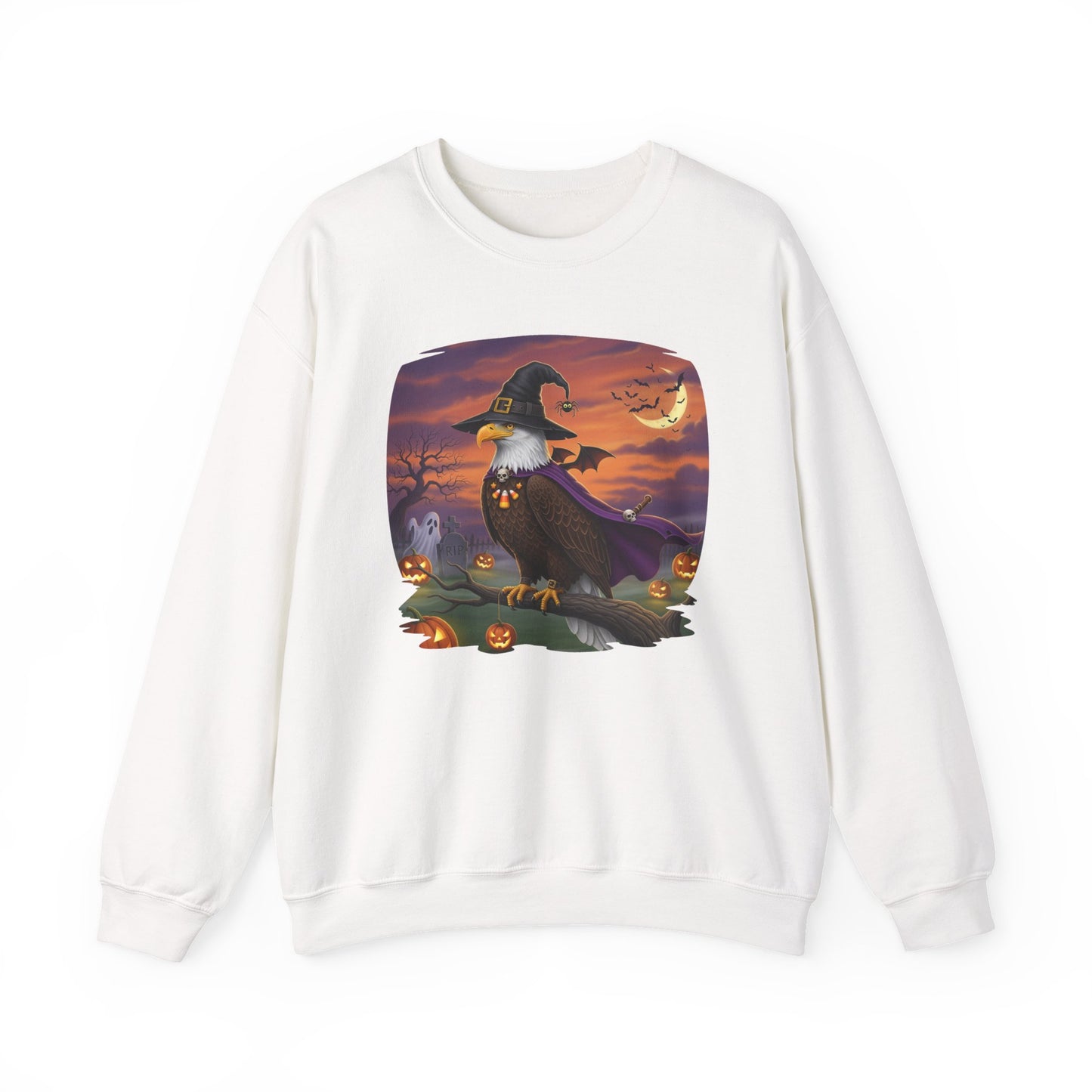 Bald Eagle Halloween Bird Sweatshirt - Spooky Halloween Costume for Bird Lovers