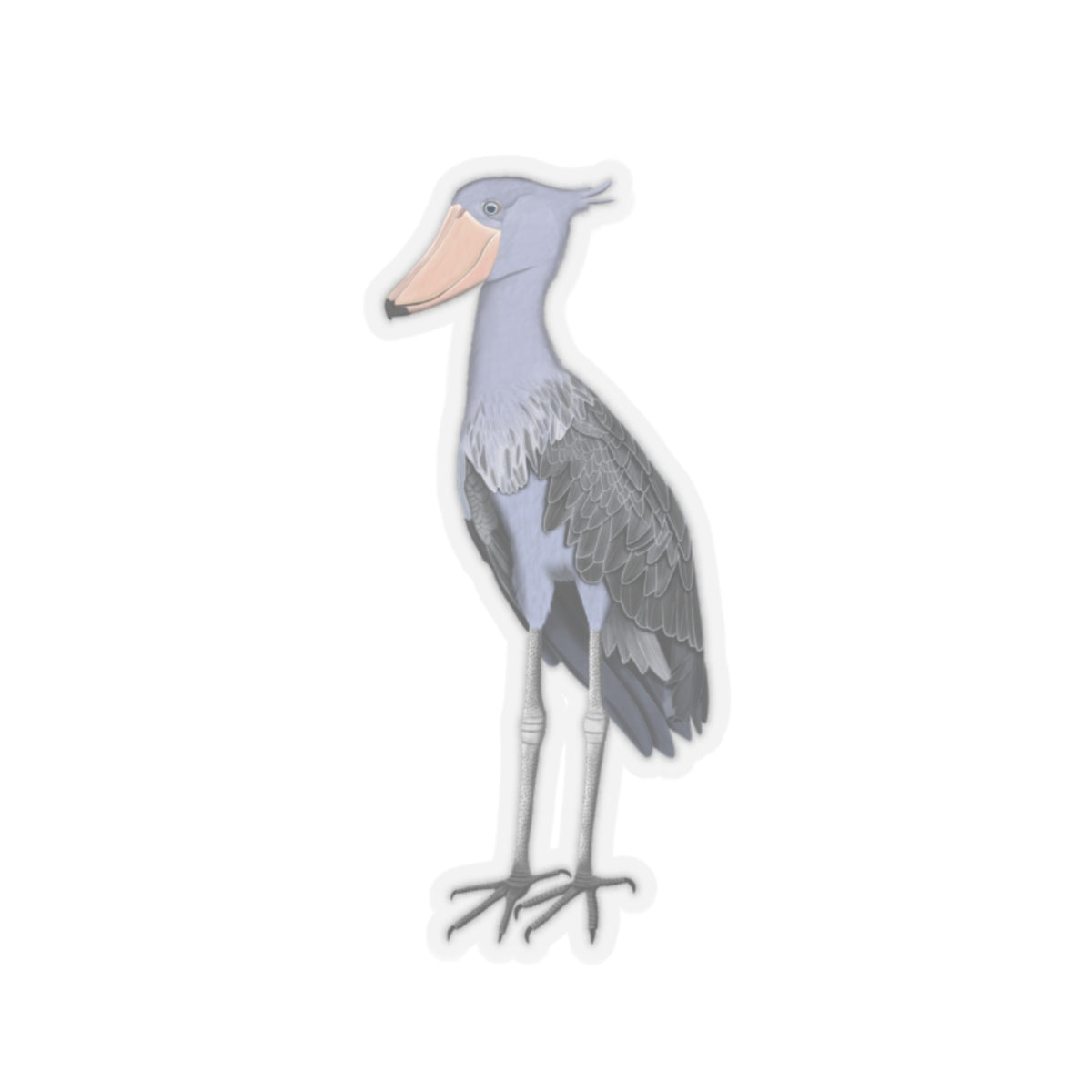 Shoebill Bird Kiss-Cut Sticker - jz.birds