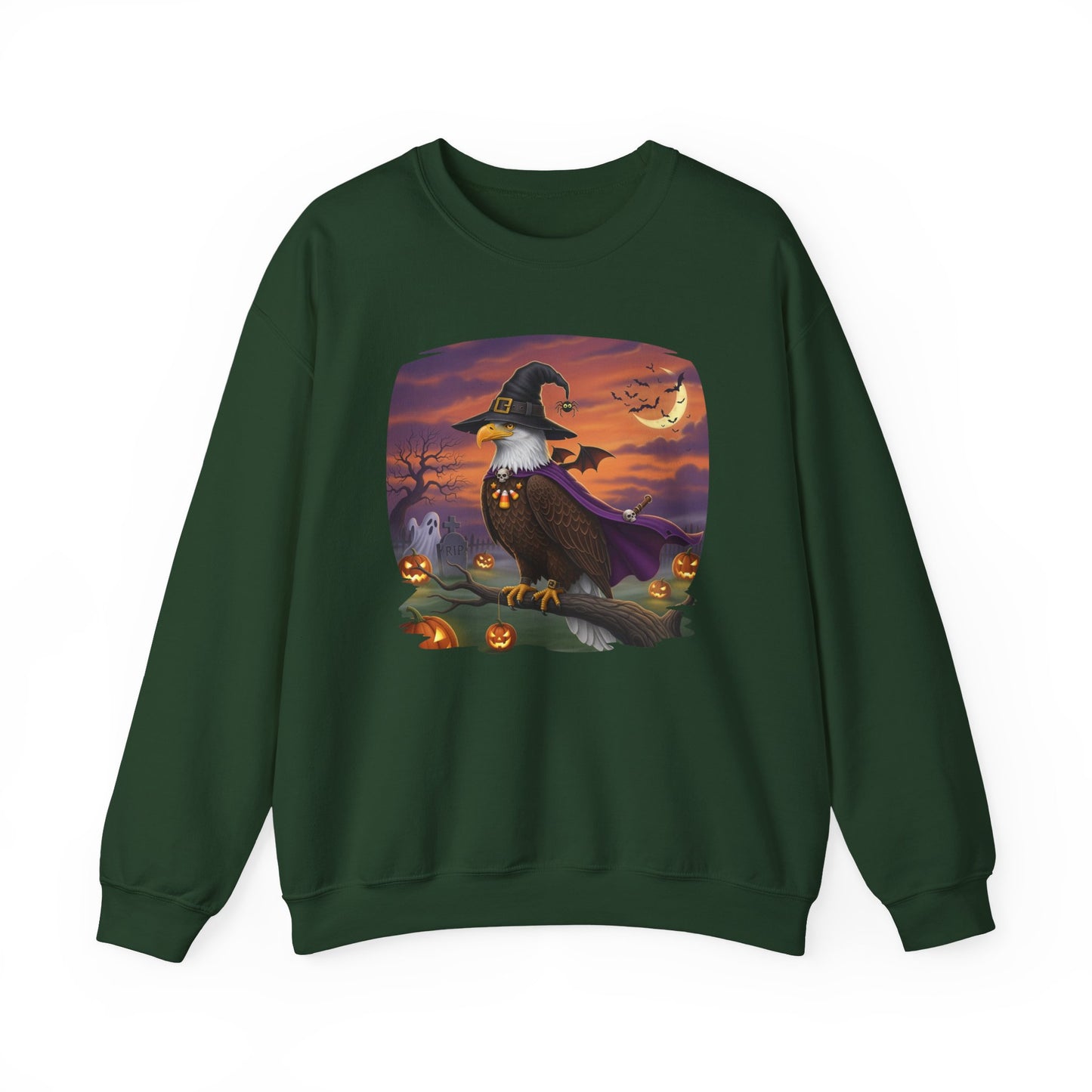 Bald Eagle Halloween Bird Sweatshirt - Spooky Halloween Costume for Bird Lovers