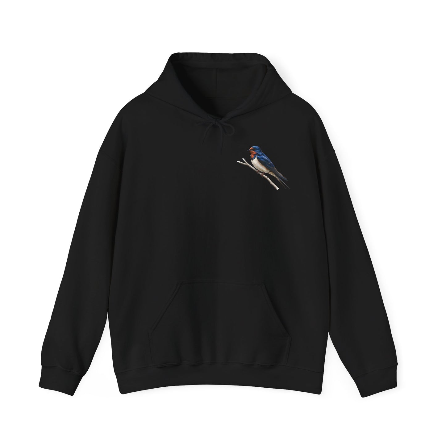 Rauchschwalbe Vogel Hoodie - Kapuzenpullover für Vogelbeobachter & Naturliebhaber mit Vogelmotiv