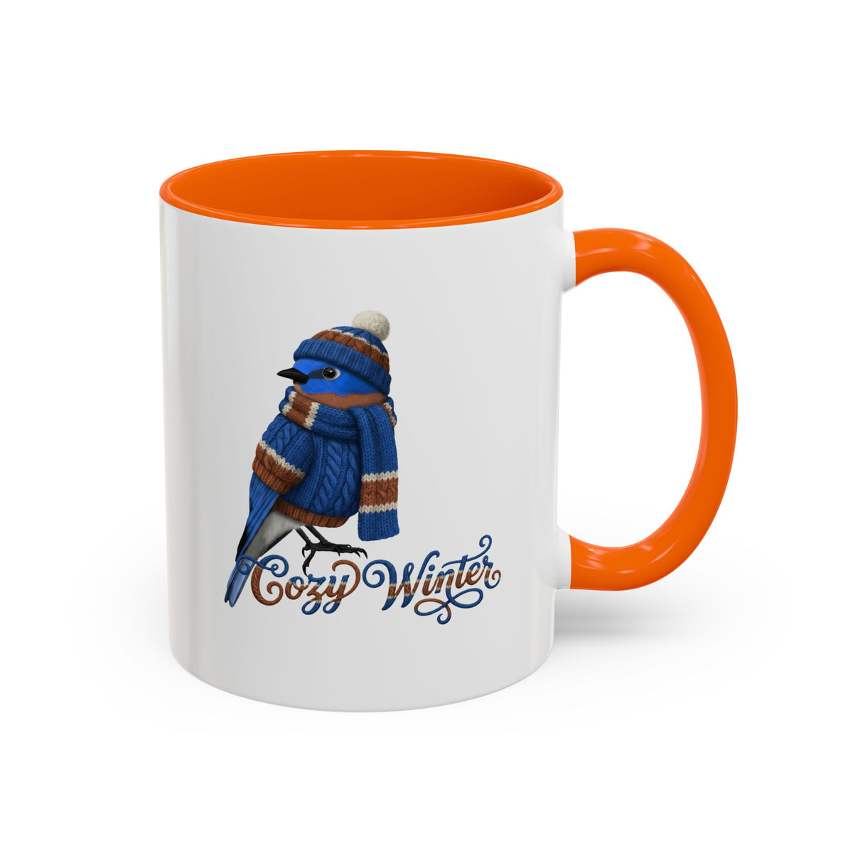 Bluebird Ceramic Bird Coffee Mug – Custom Gift for Bird Watchers