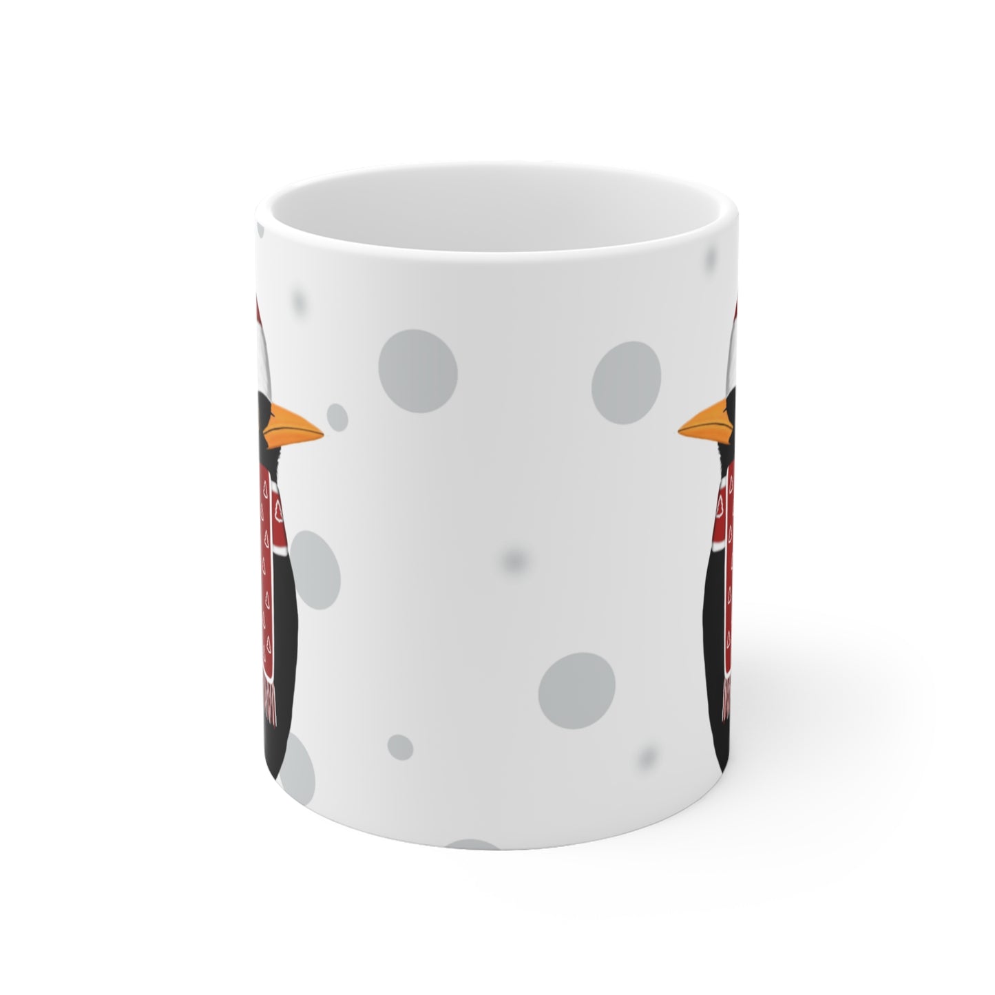 Amsel als Weihnachtsmann Vogel Tasse