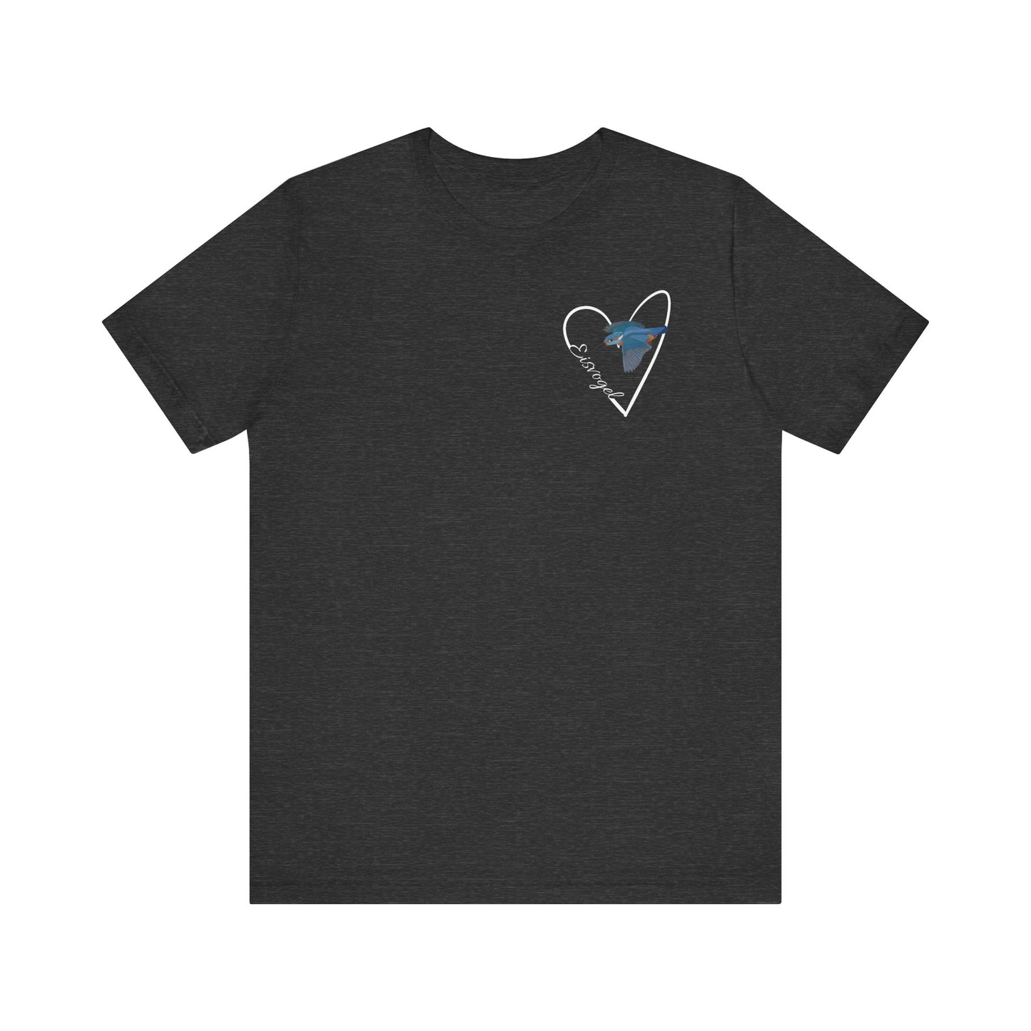 Eisvogel Vogel T-Shirt mit Herz für Vogelfreunde