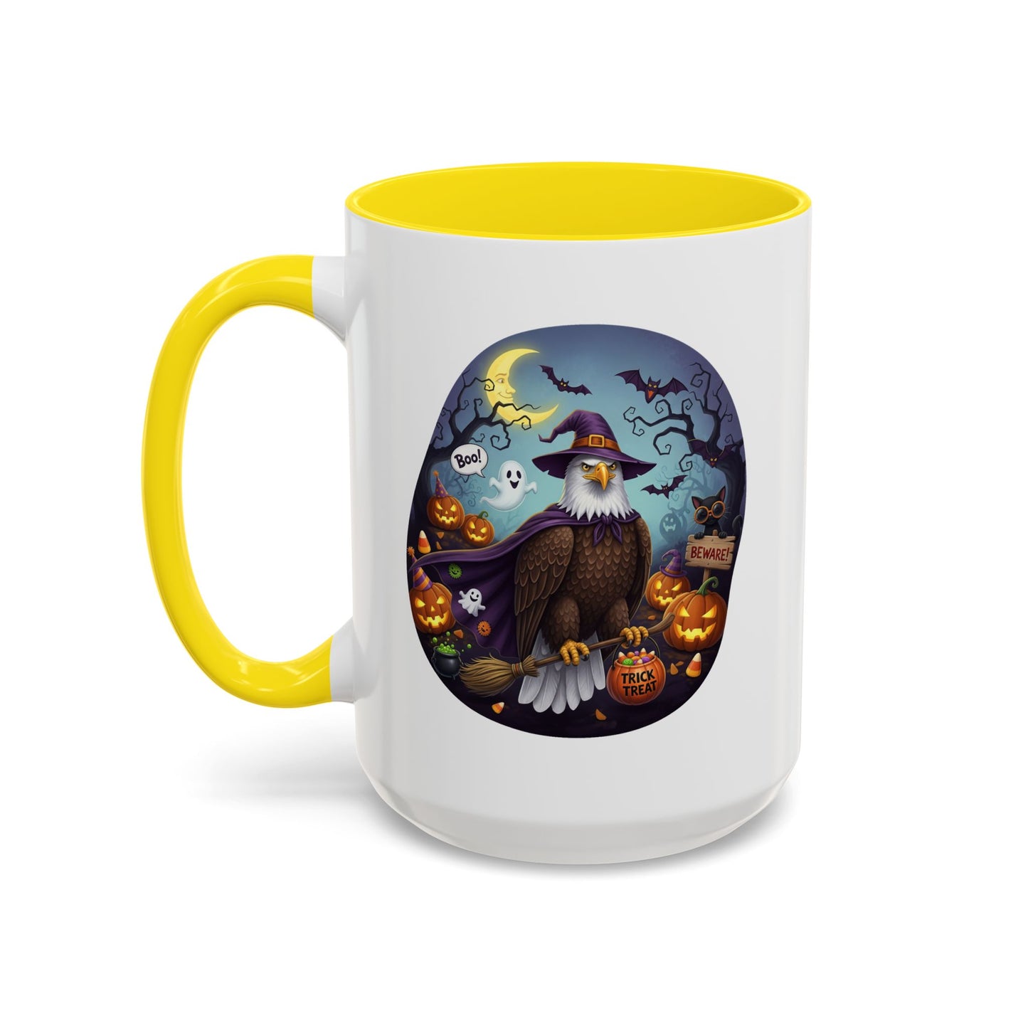 Bald Eagle Halloween Bird Mug - A Spooky & Funny Halloween Cup