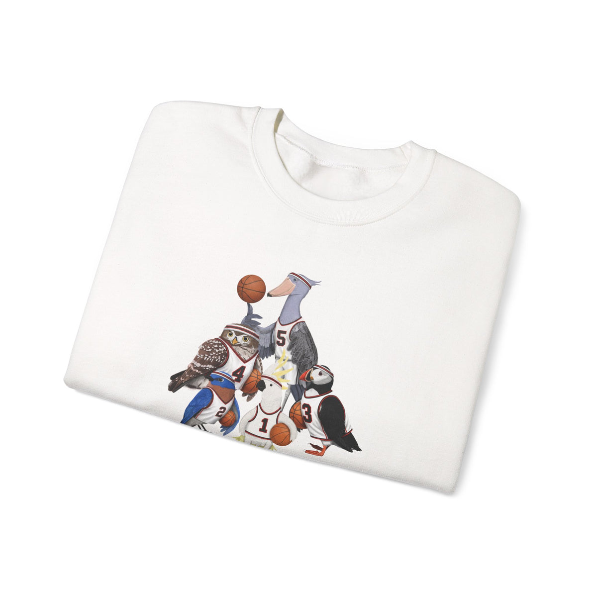 Funny Basketball Bird Sweatshirt | Bird Watcher Crewneck | Unisex Unique Hoops Fan Gift