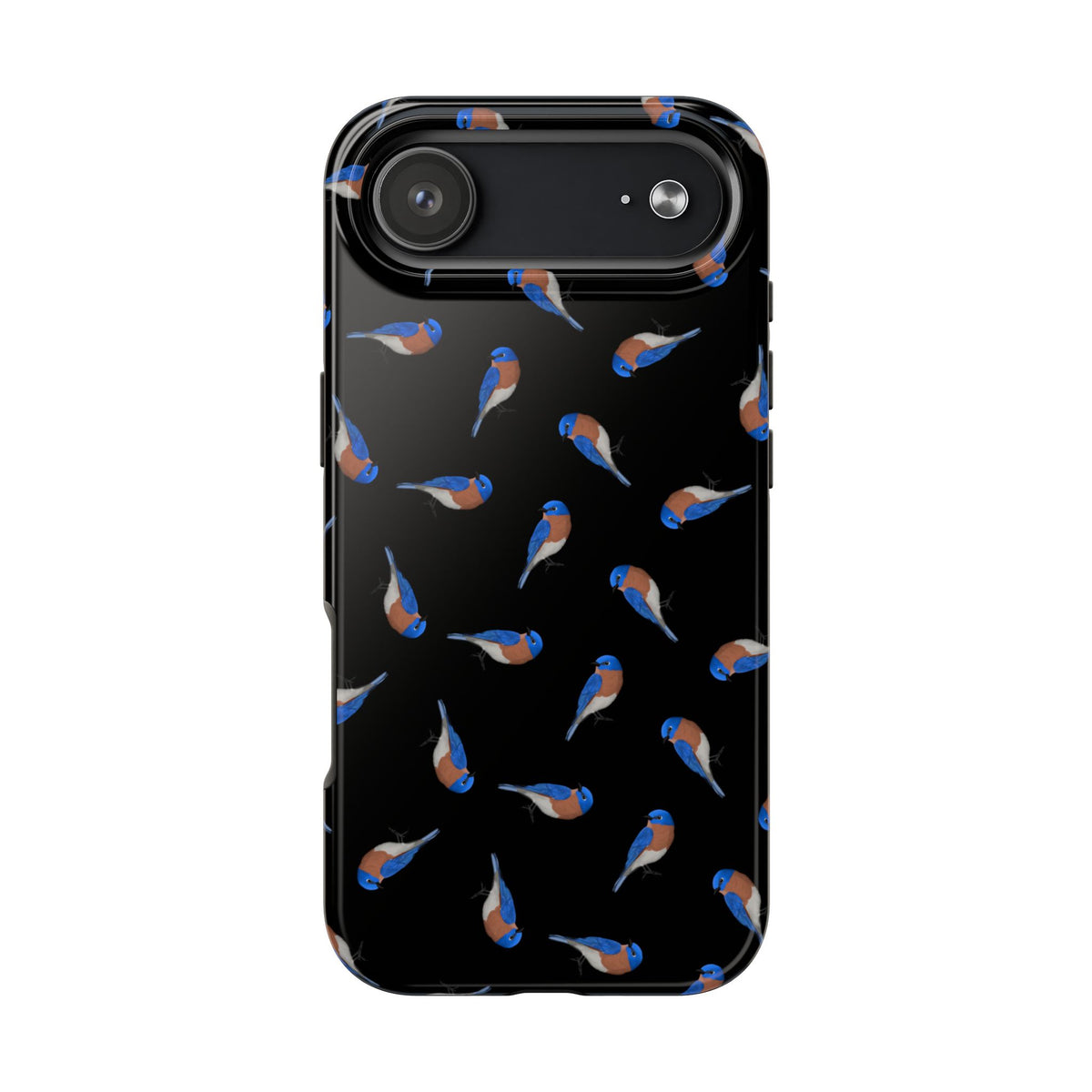 Bluebird iPhone Case Black – Premium Tough Phone Cover for Bird Lovers