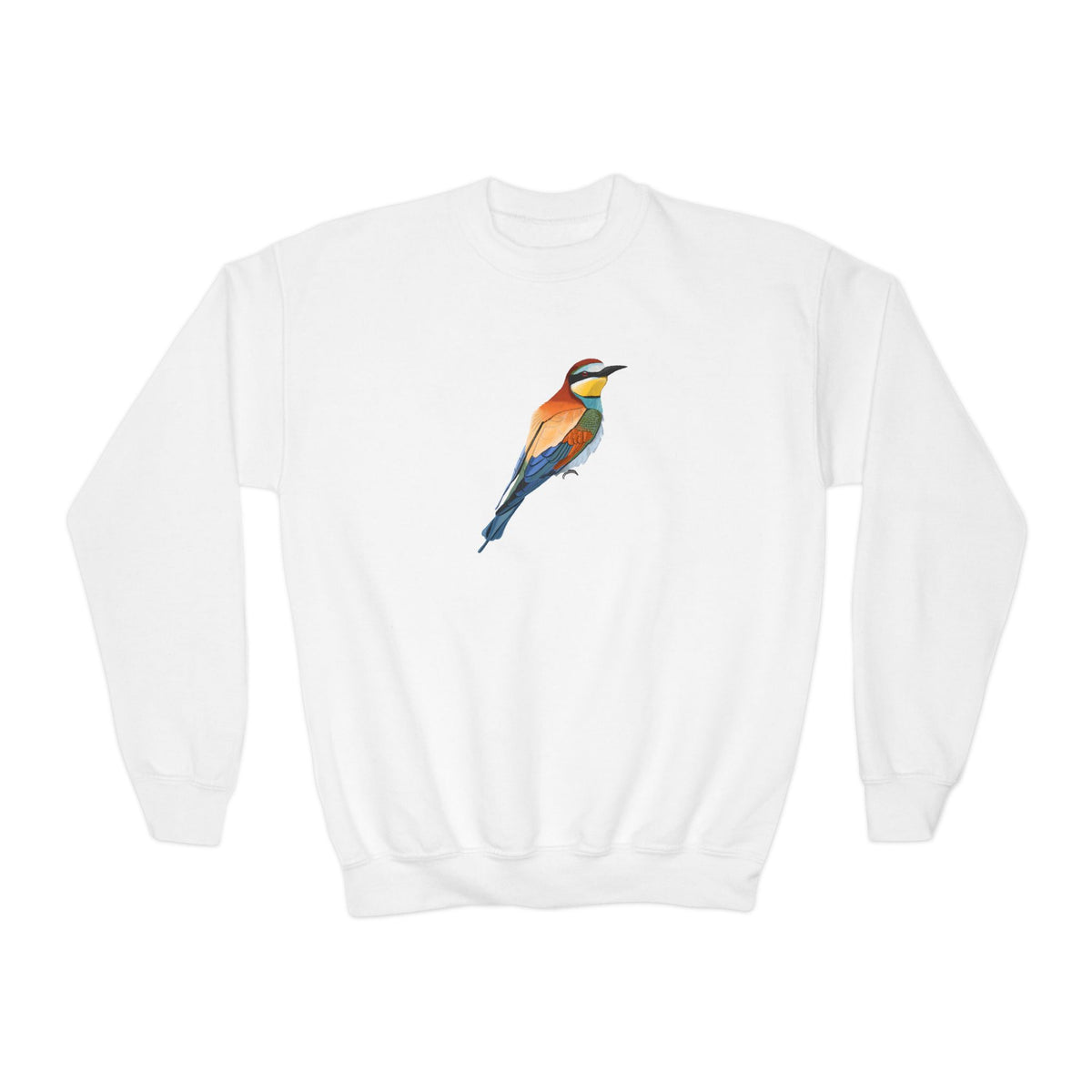 Bee-Eater Bird Birdwatching Youth Crewneck Sweatshirt Sweatshirts in Maroon