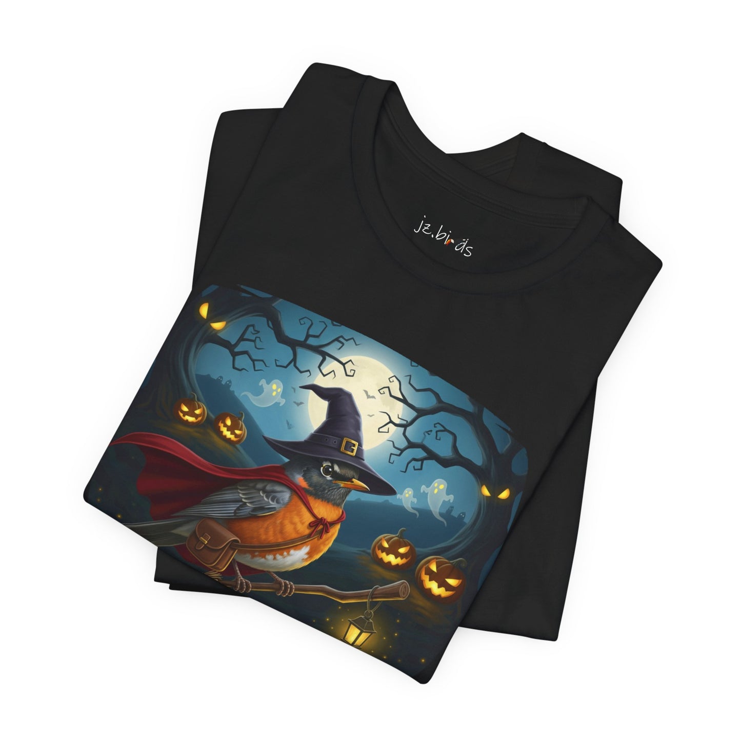 American Robin Halloween Bird T-Shirt - Spooky Halloween Costume for Bird Lovers