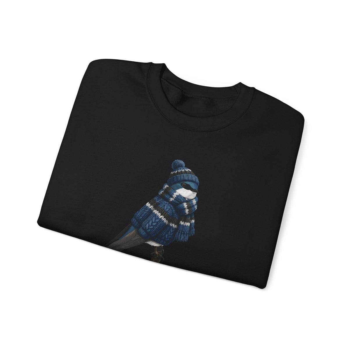 Tree Swallow Winter Sweatshirt | Bird Watcher Crewneck | Unisex Songbirds Wearing Knit Gift for Bird Lovers